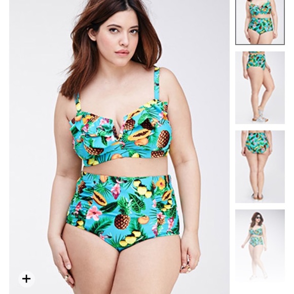 Forever 21 Plus size bathing suit swim - Picture 2 of 3